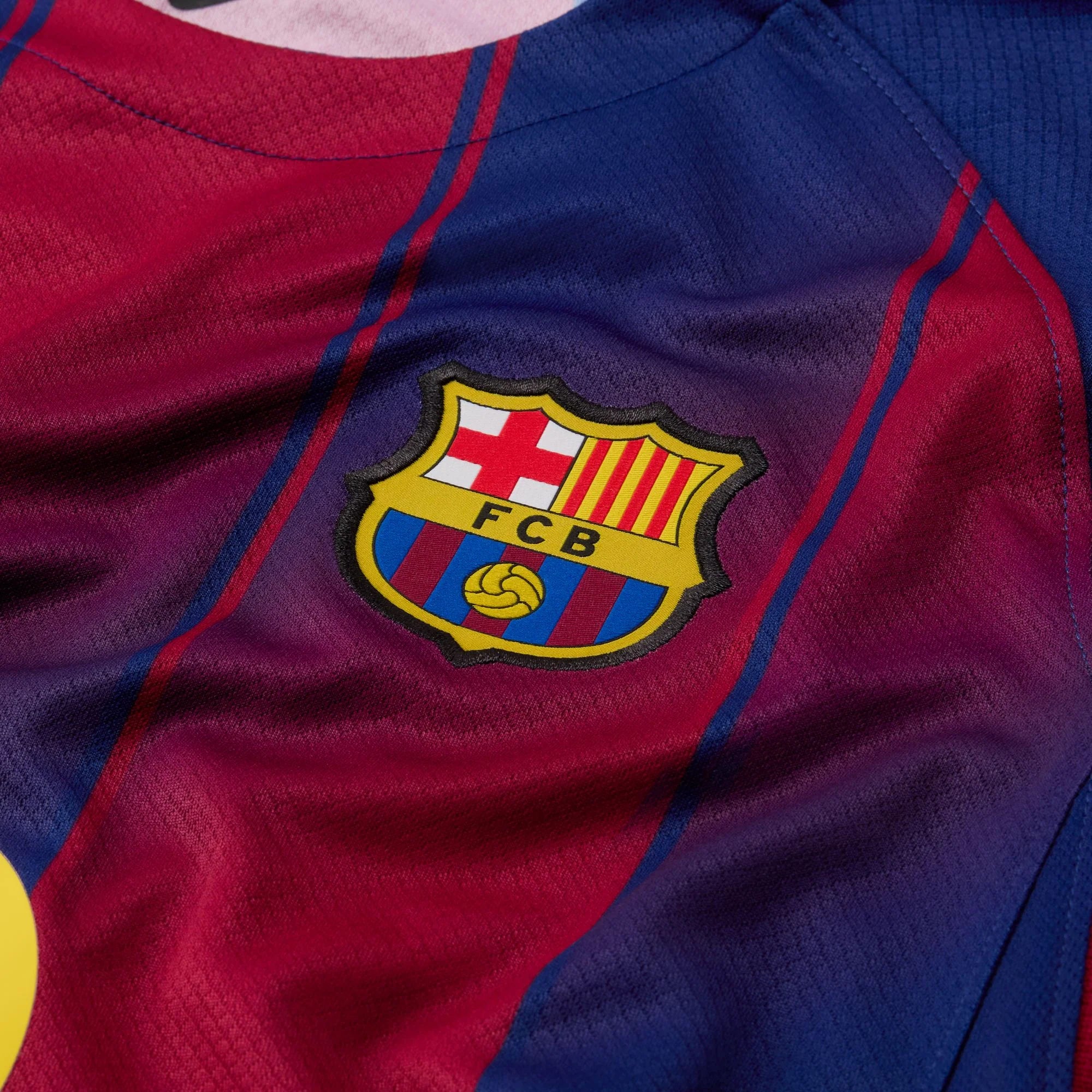 Barcelona Gold) 2025-2026 UCL Home Jersey – Authentic Shirt