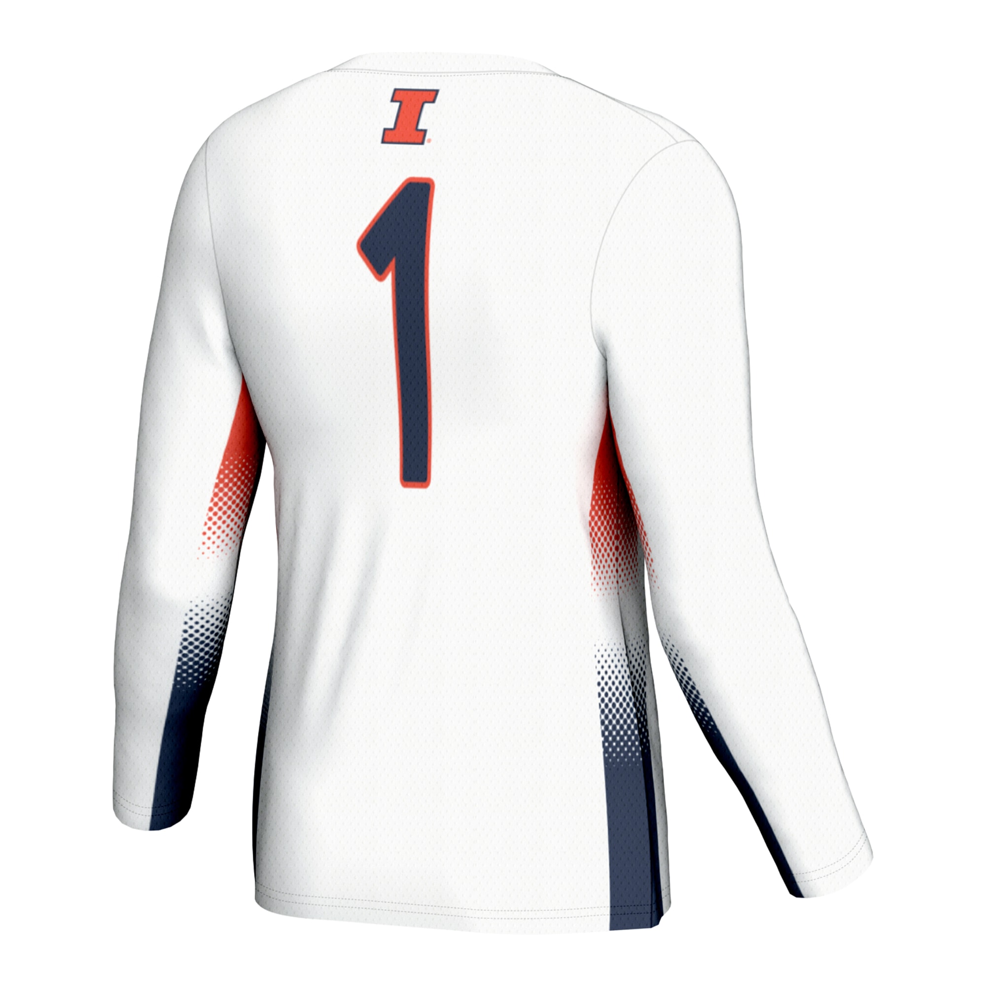 [NJP] Illinois Fighting Illini GameDay Greats Unisex Lightweight Volleyball Jersey - White
