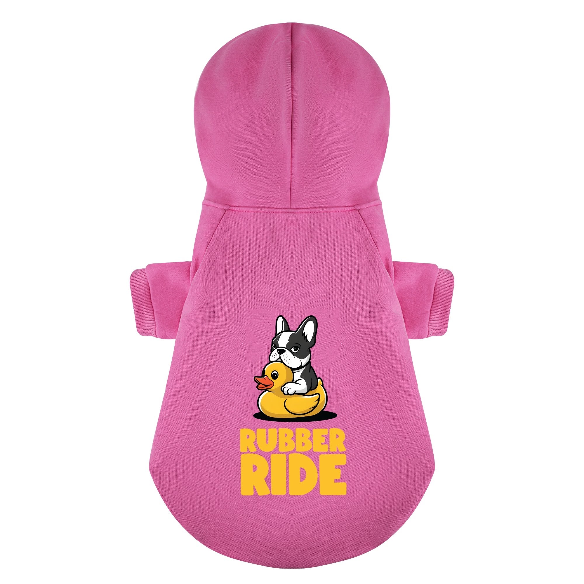 Trendy Rubber Ride - Personalized French Bulldog Hoodies With Funny Q...