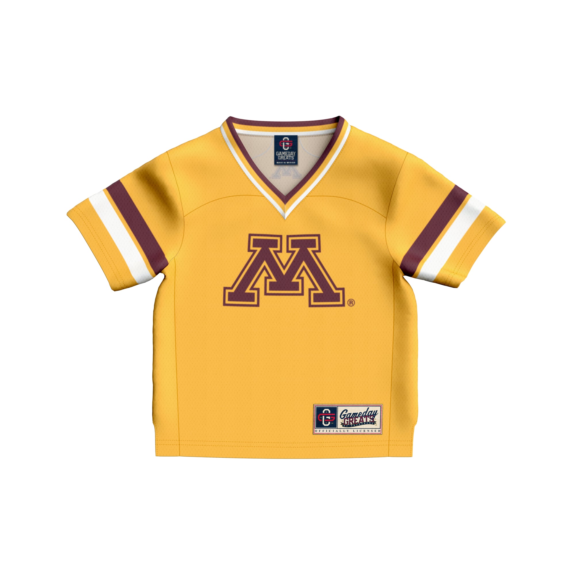 Toddler #1 Gold Minnesota Golden Gophers Collegiate Football Fashion Jersey