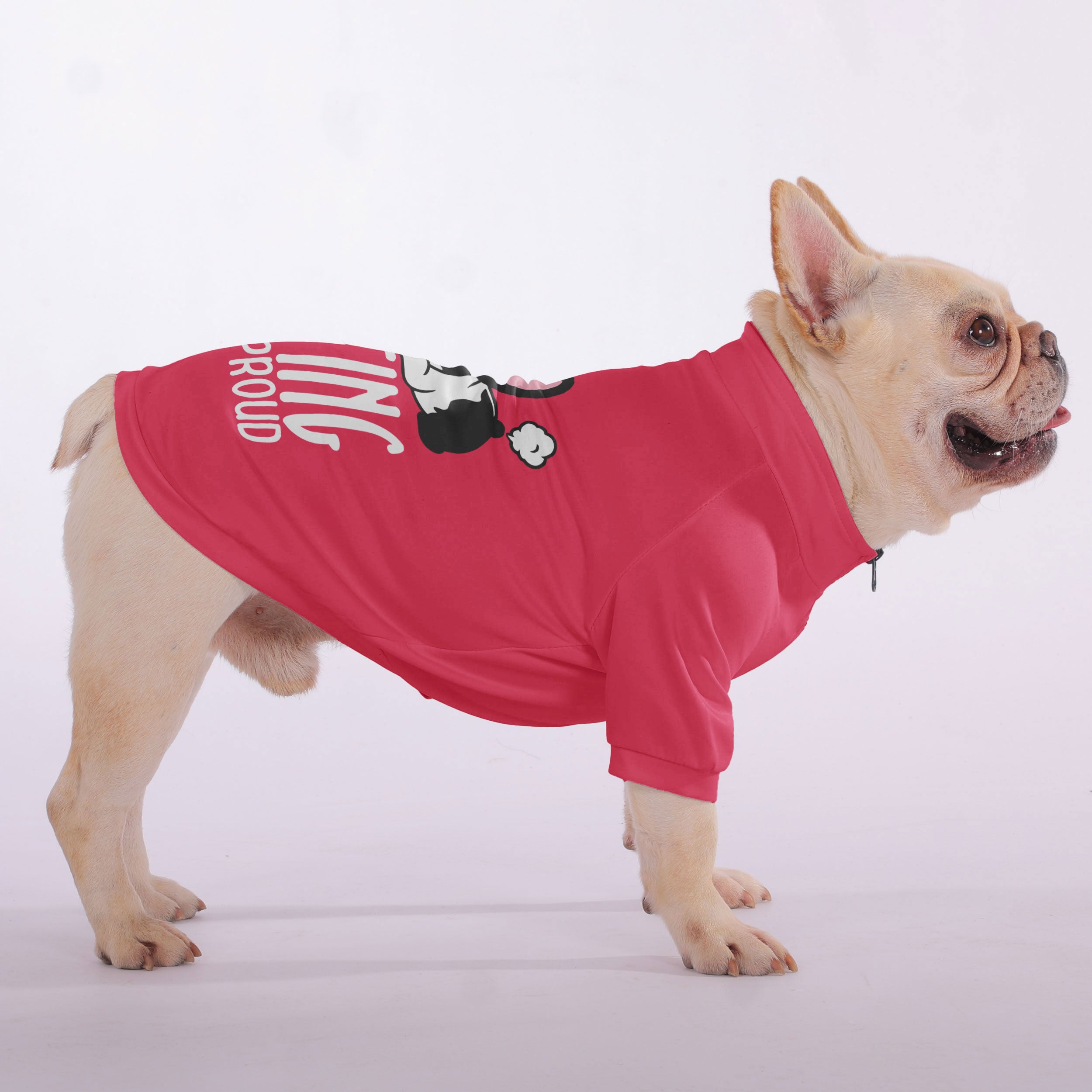 Zip-up Sweatshirt For French Bulldogs Pet Owner Apparel | Trendy Style
