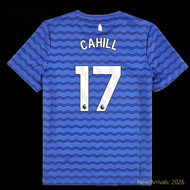 Everton Kids Soft Cahill Jersey 2025-2026 Lightweight Stretchy