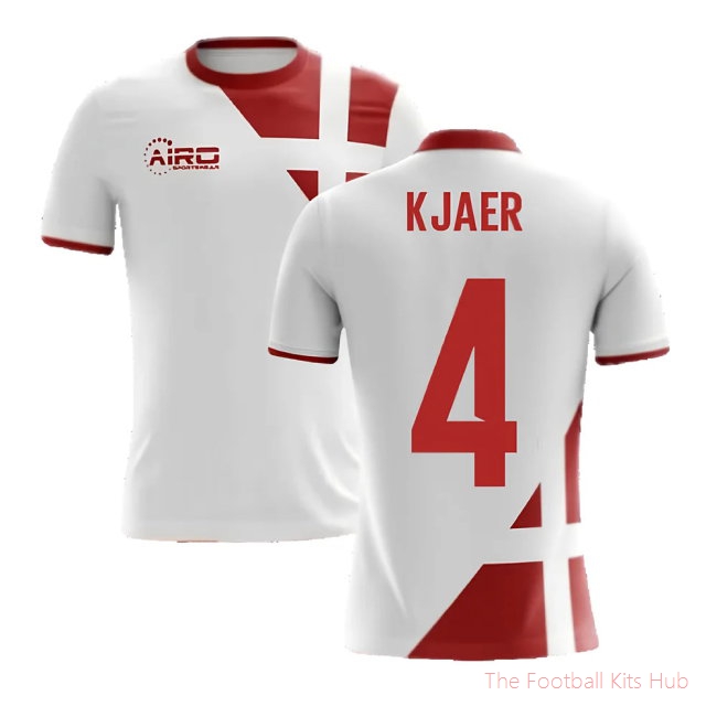 [EFS] 2025/26 Denmark Away Football Shirt (Kjaer 4)