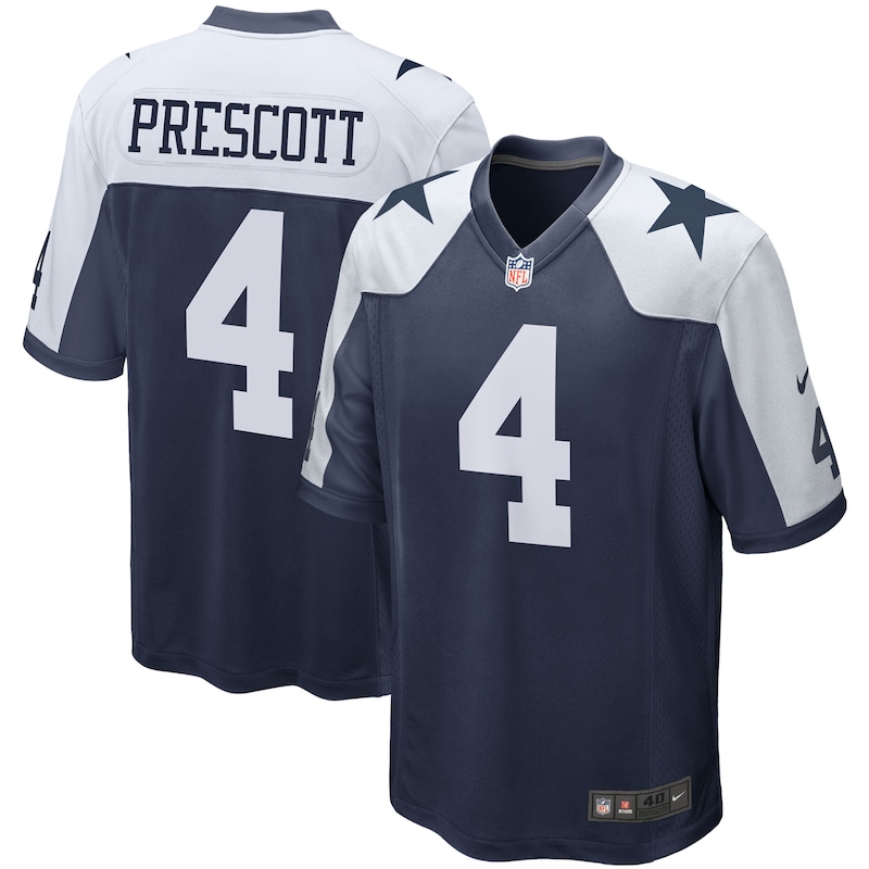 None Dak Prescott DAL Cowboys Durable Replica Jersey Game Day Wear