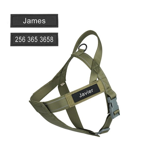 Frenchie Personalized Vest-style Tactical Chest Harness Paw Protection