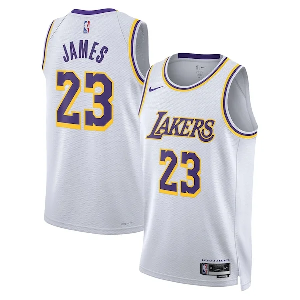 LeBron James LAL Swingman Jersey - genuine contemporary - White