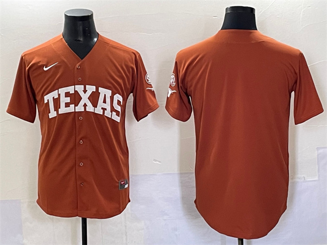 Men's UT Longhorns #None None Orange 2024 stitched durabl Jersey