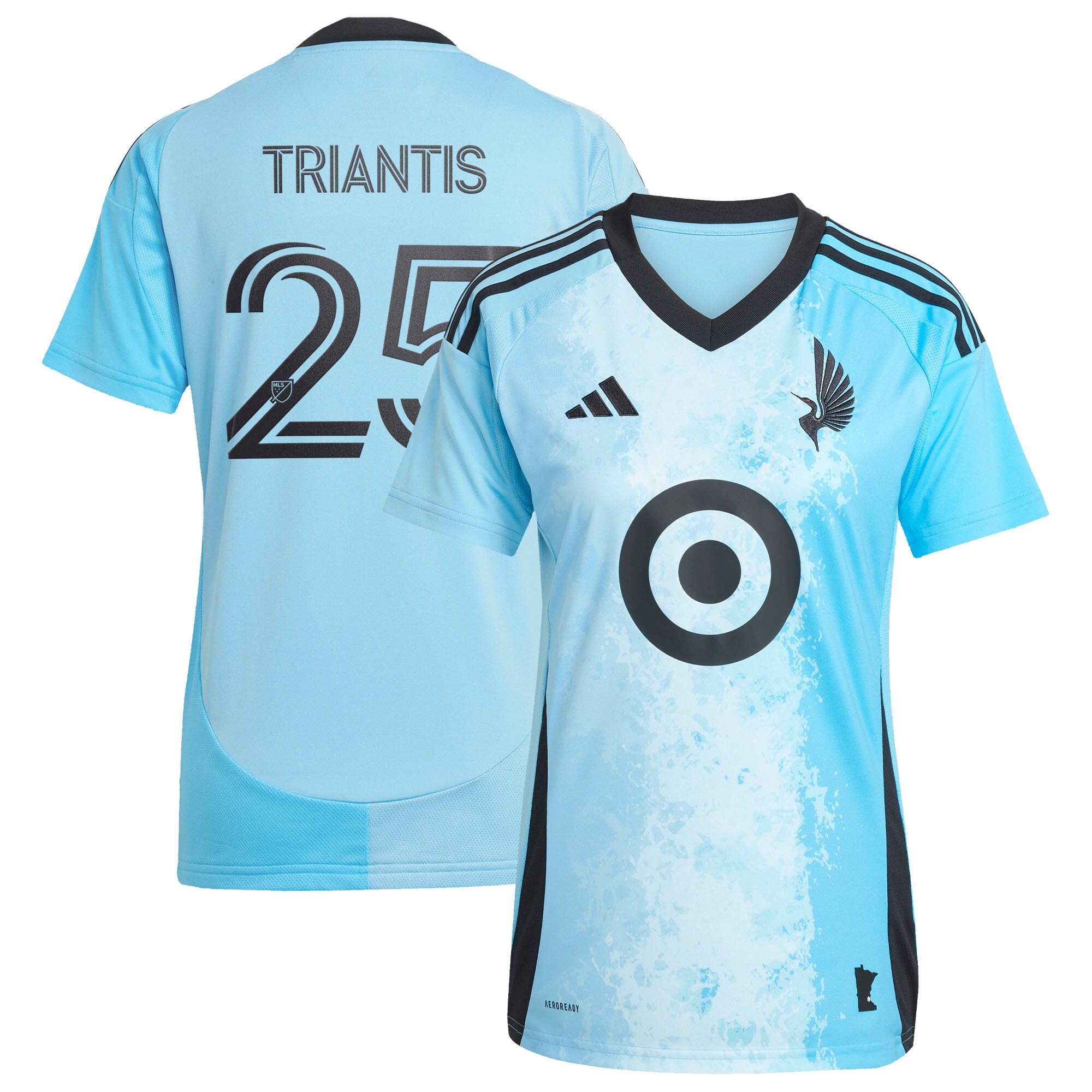 [LK] Nectarios Triantis Minnesota United FC Women's 2025 CONVERGENCE Replica Jersey - Blue