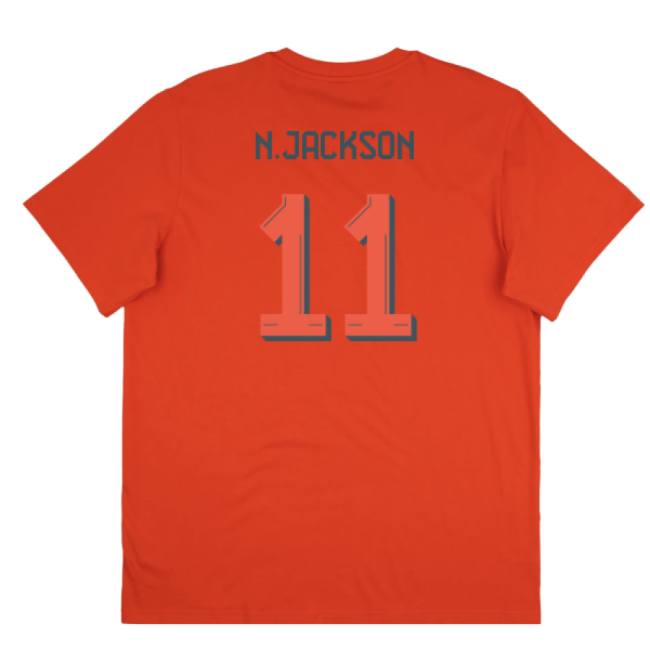 2025-2026 Bayern Munich Seasonal Graphic Tee (red) (njackson 11)