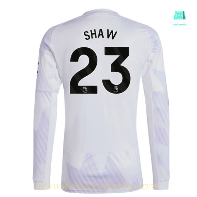 2025-2026 Man Utd Long Sleeve Away Shirt (Shaw 23)