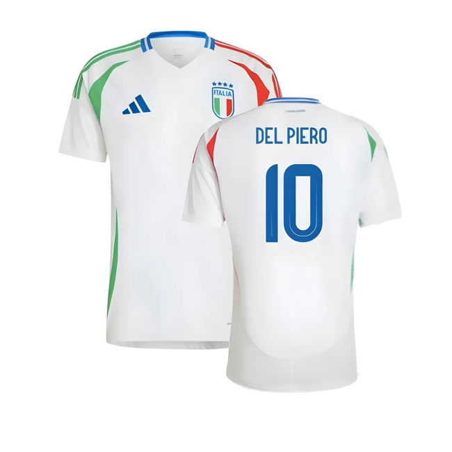 Supporter Grade Italy Away Fan Shirt (Adults) (DEL PIERO 10)
