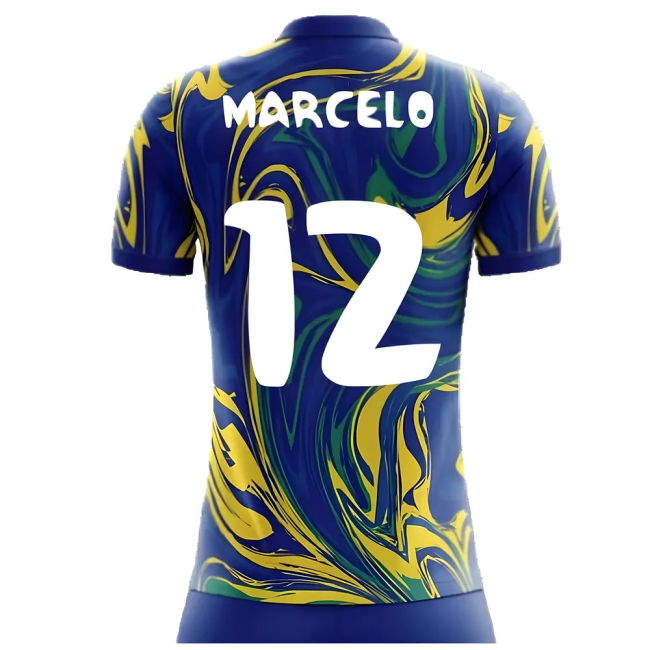 Cup 2025-2026 Brazil Away Concept Shirt (Marcelo 12) - Kids