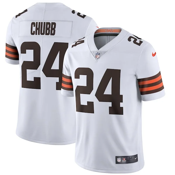 None Nick Chubb Limited Jersey - White | NFL Player Jersey | NFL Footb