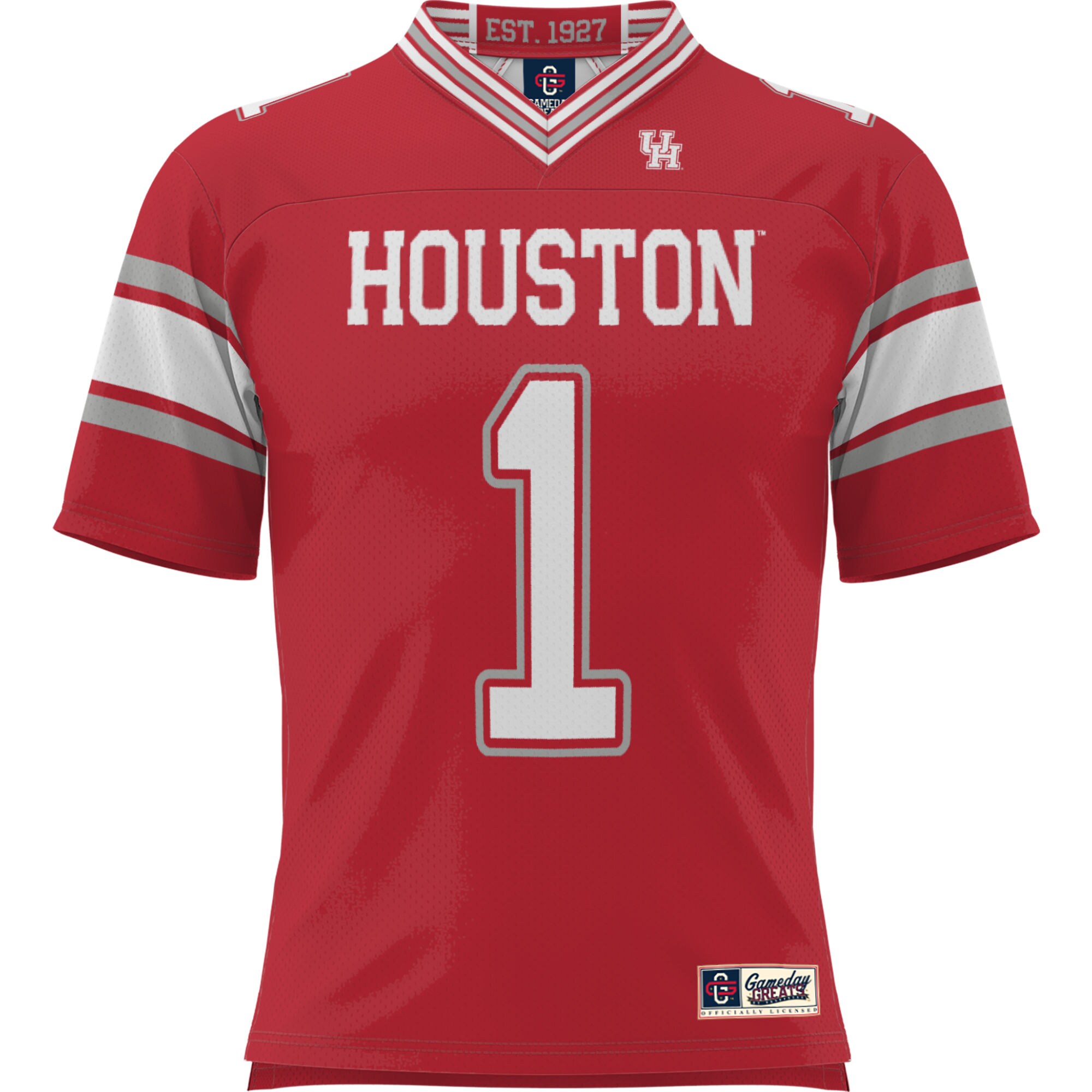 #1 Houston Cougars GameDay Greats Football Jersey - Red