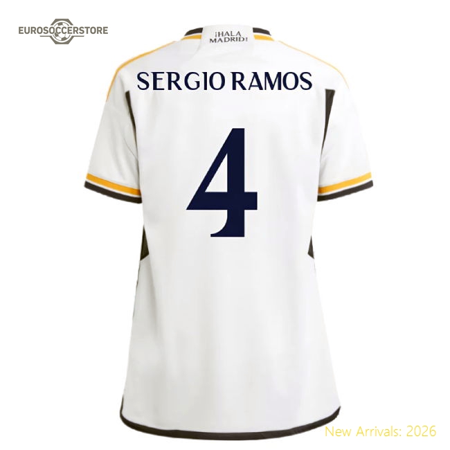 Real Madrid 2024-25 Home Fan Version For Kids Ramos Soccer Jersey