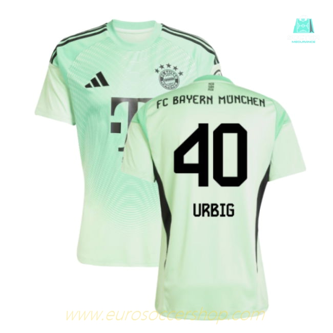 2025-2026 Bayern Munich Home Goalkeeper Shirt (Glory Mint) (Urbig 40)