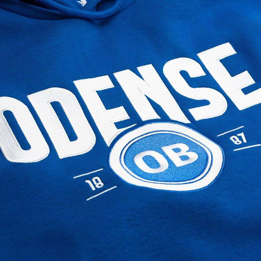 Odense Boldklub Hoodie Premium - Blue/White Kids