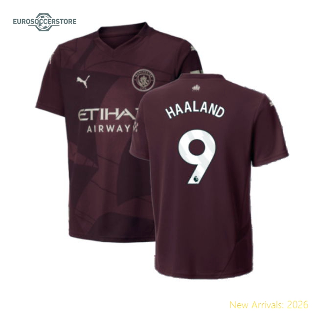 Premium Kids Man City Haaland Jersey 2024-2025 Easy-care