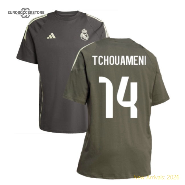 Performance 2025-2026 Real Madrid Training Tee (Utility Grey) (Tchouameni