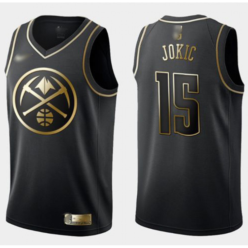 High-Quality Jersey Denver Nuggets Nikola Jokic15 Black - - Fan Favorite