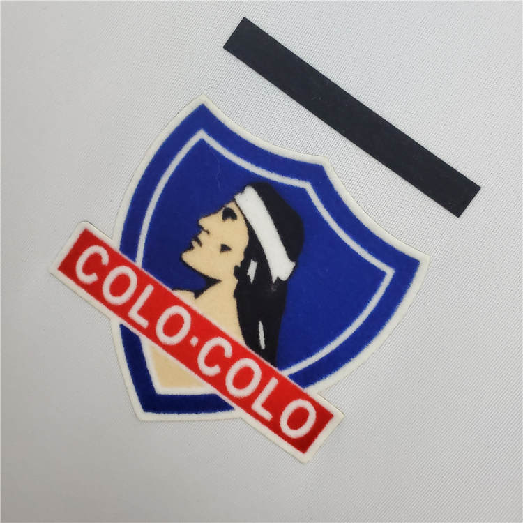 Colo-Colo Retro Soccer Jersey 1991 White Home Football Shirt -
