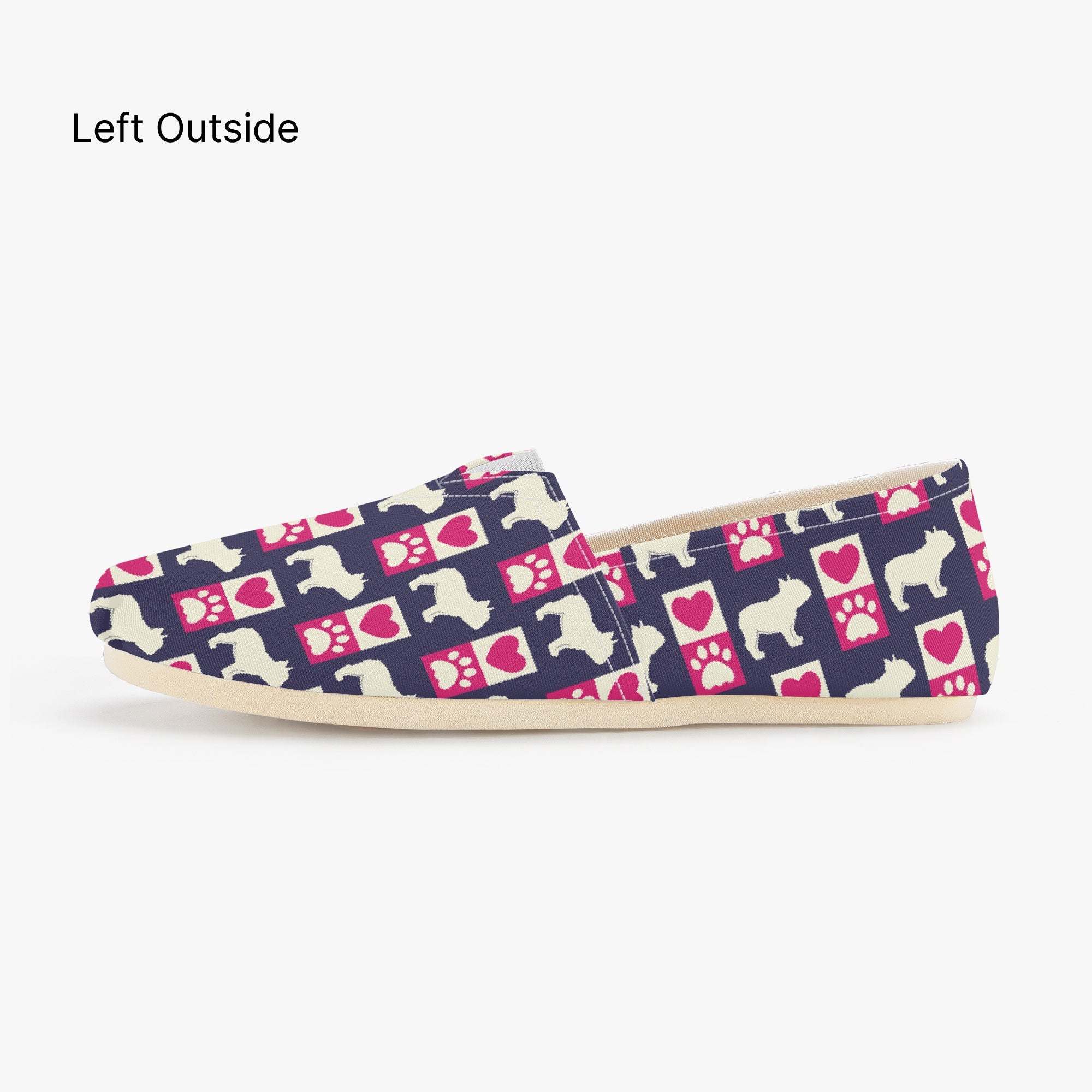 French Bulldog Lincoln Casual Canvas Shoes Cozy Paw Wear