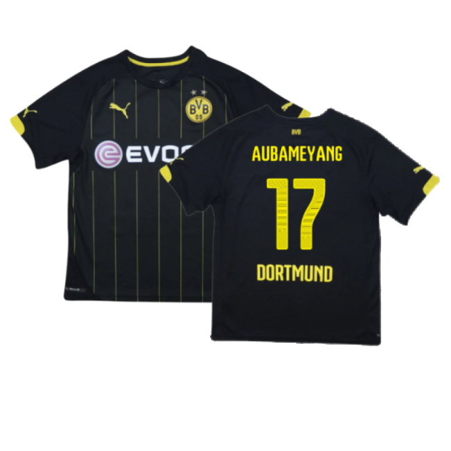 Borussia Dortmund 2014-16 Away Shirt ((Very Good) S) (Aubameyang 17)
