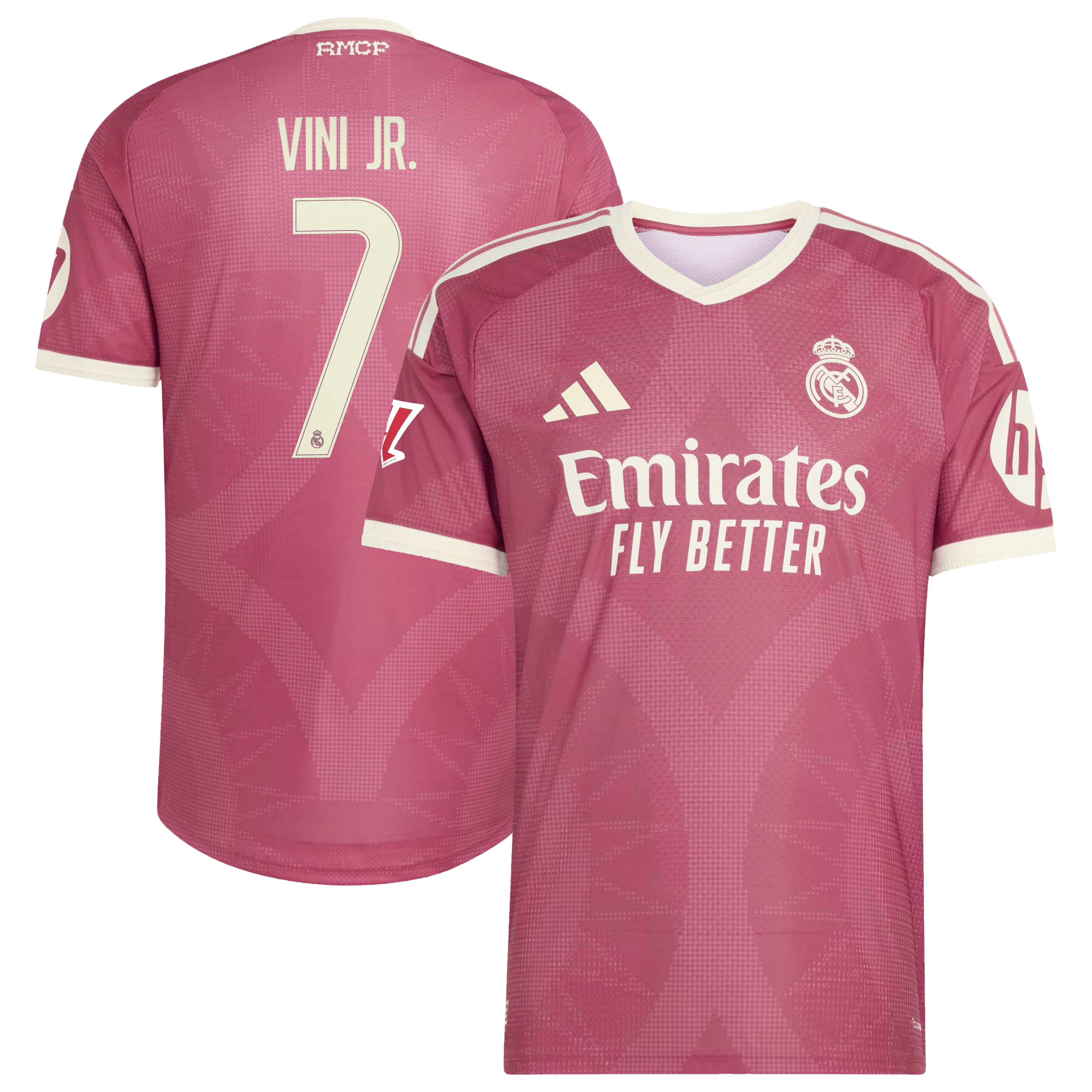 [JED] Vini Jr. Real Madrid 2026/27 Third On-Field Authentic Jersey - Pink