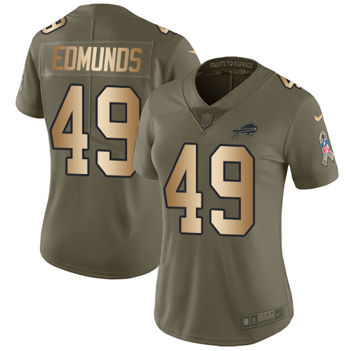 Authentic NFL BUF Bills #49 Tremaine Edmunds Team Color Limited Jersey