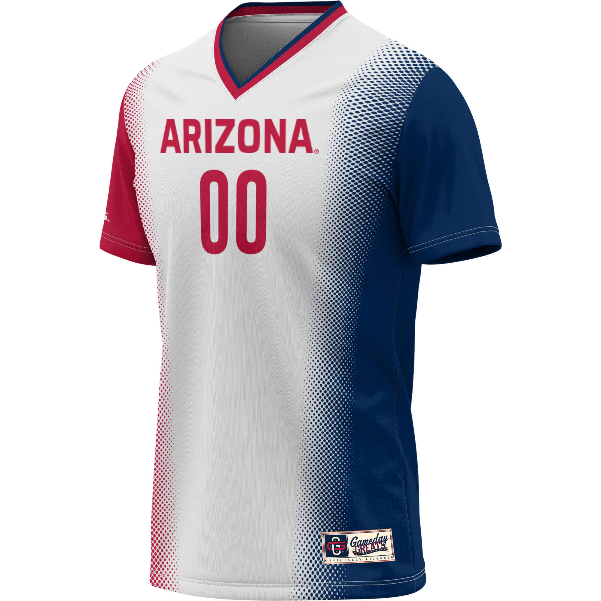 [LK] Arizona Wildcats GameDay Greats Youth Lightweight Pick-A-Player NIL Women's Soccer Jersey - White