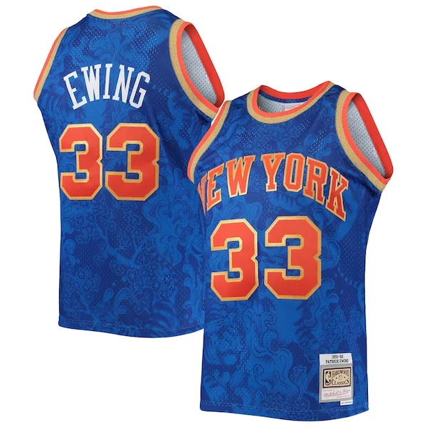 Patrick Ewing NYK Swingman Jersey - modern official - Blue game-day