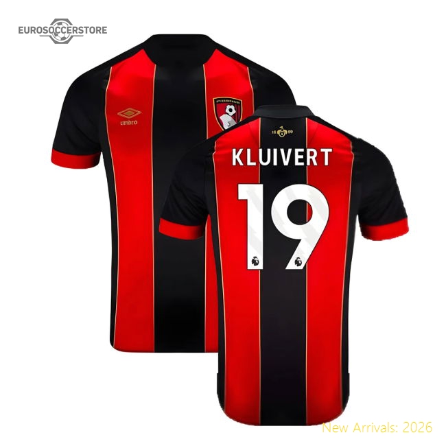 First-class 2024-2025 Bournemouth Home Shirt (kluivert 19)