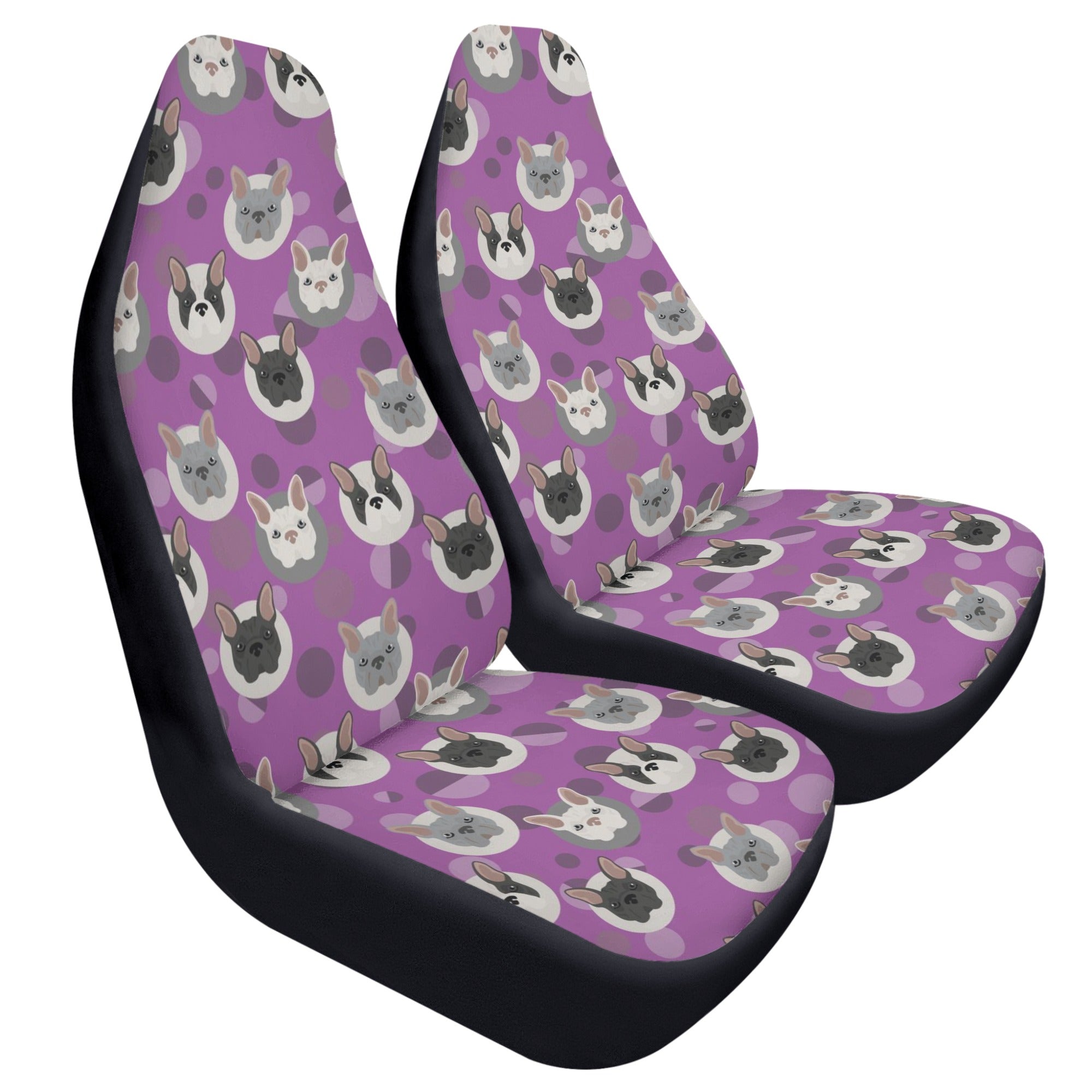 French Bulldog Pip Car Seat Covers (2 Pcs) Useful Frenchie Gear