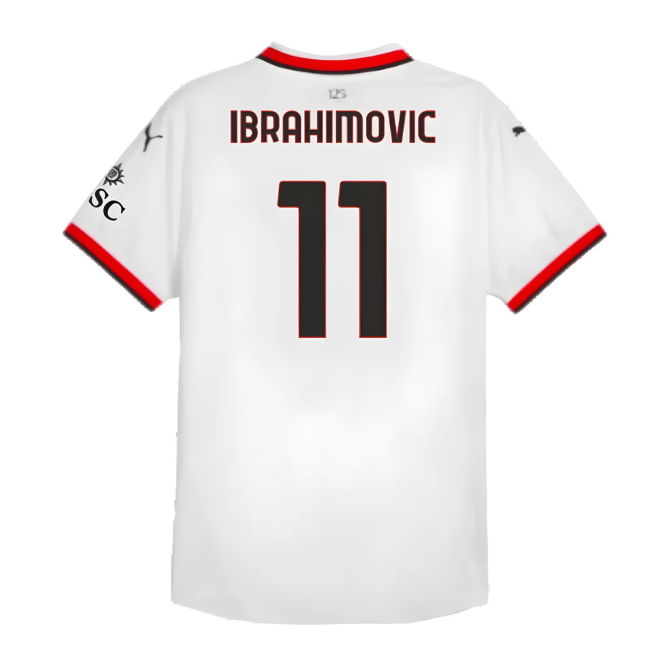 Fan Gear Acm Ac Milan Away Authentic Shirt Ibrahimovic #11 Profess...