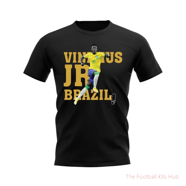 Vinicius jr Brazil Player Tee (Black)