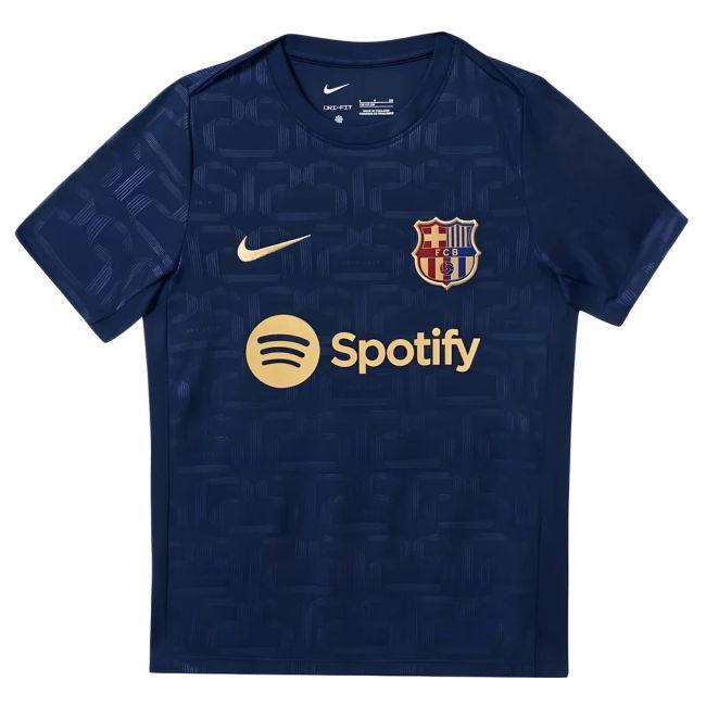 Kids Barcelona Soccer Club Contemporary Training Game Jersey