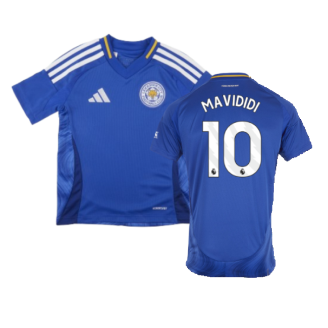 True Leicester Leicester City Home Shirt Kids Mavididi #10 High Pe...