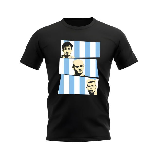 Elite Man City Silva Kompany Aguero Manchester City Trio T-Shirt (B...