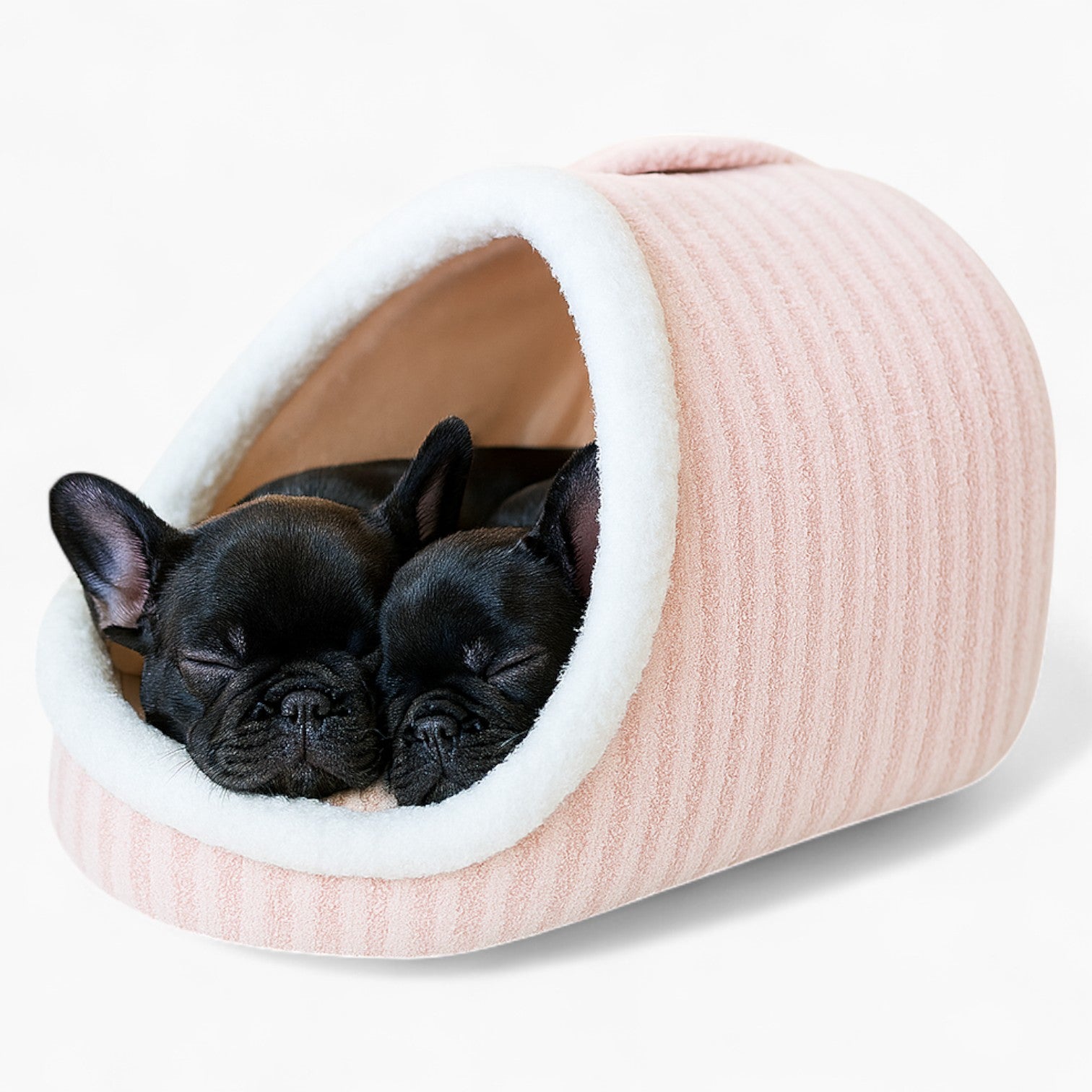 House – Semi-enclosed Striped Nest With Removable Cushion Pad Indoor Use