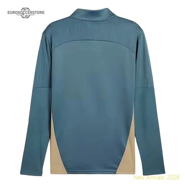 Trending 2024-2025 Marseille Training 1/4 Zip Top (Bold Blue)