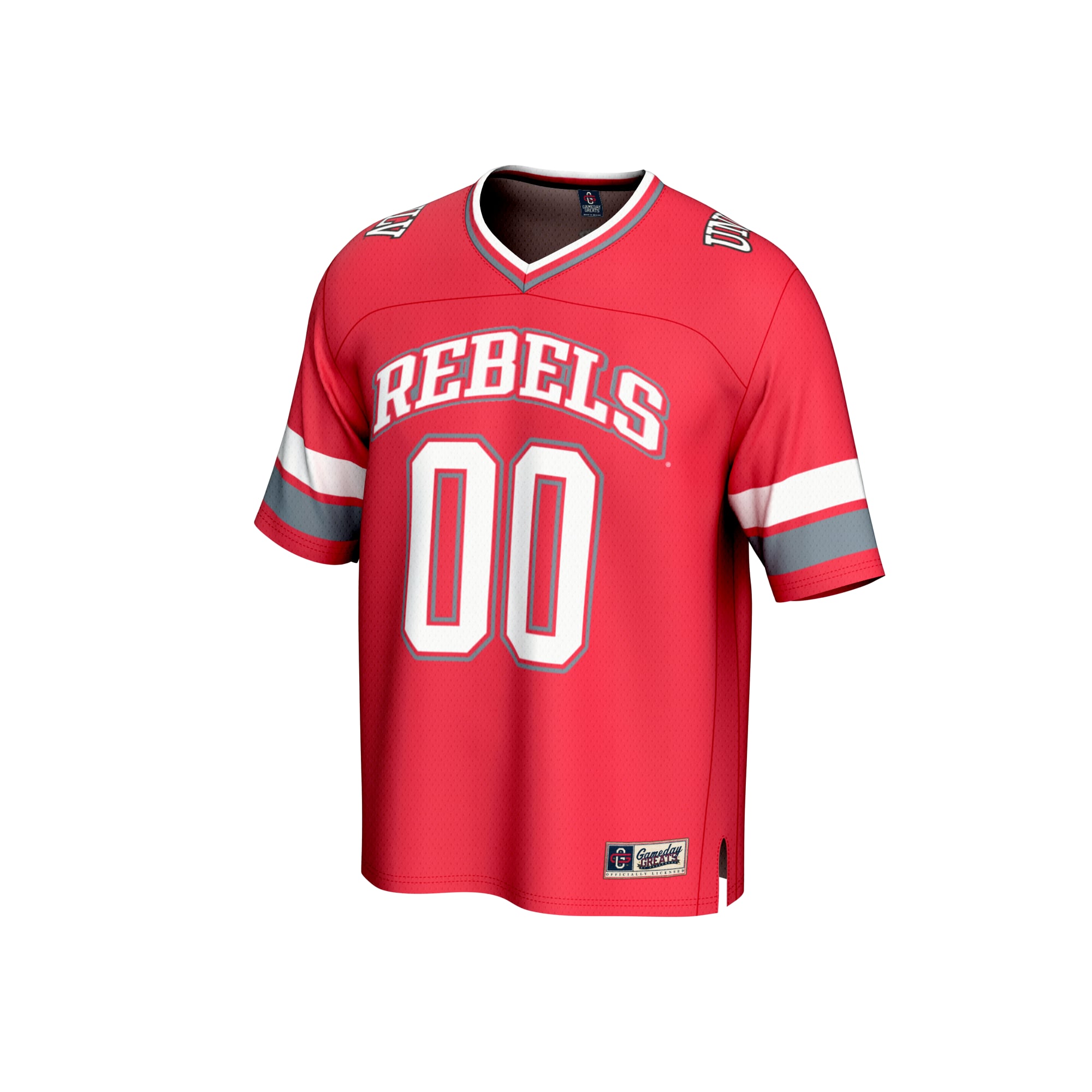 Youth #00 Scarlet UNLV Rebels Lightweight Collegiate Football Fashion Jersey