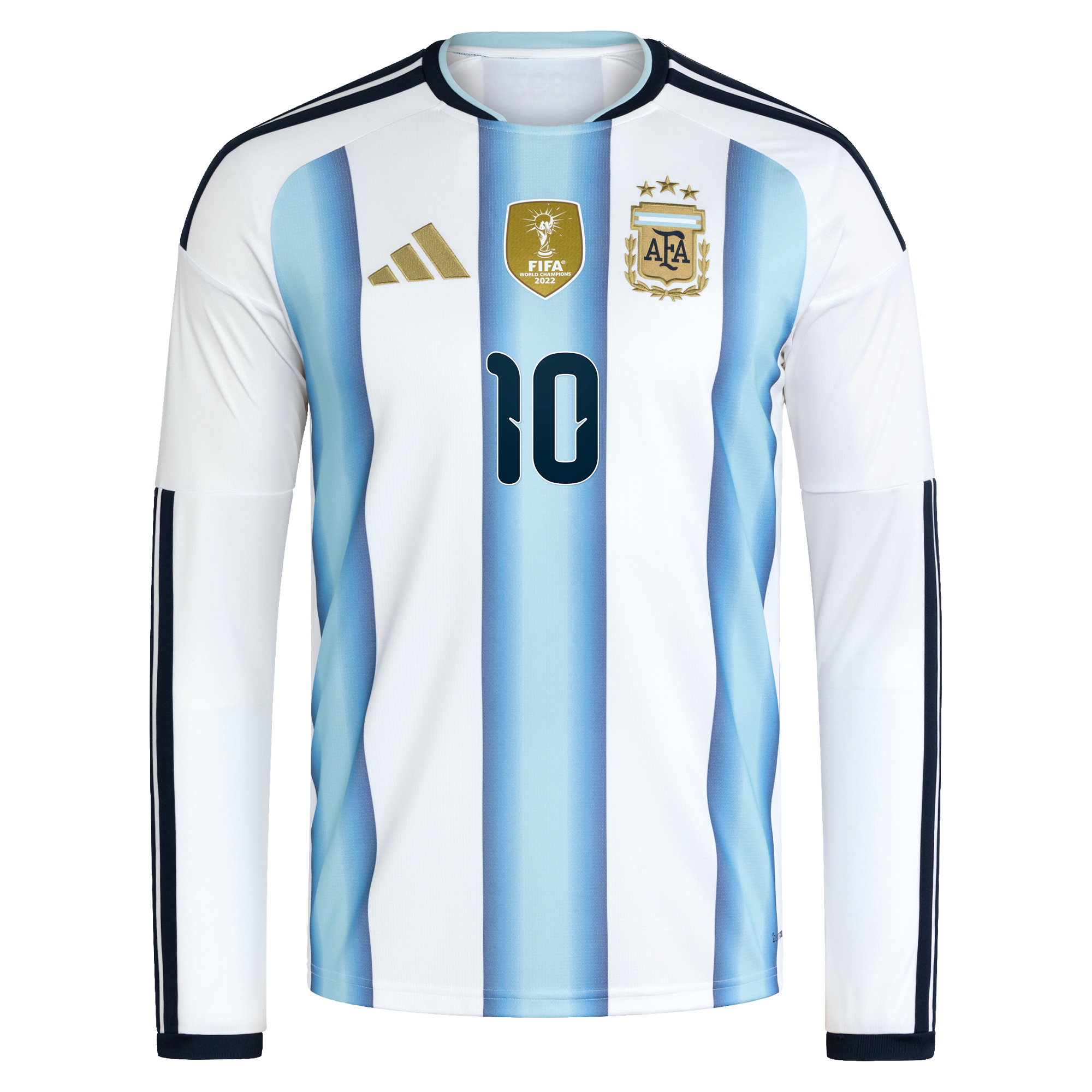[SJH] Lionel Messi #10 Argentina National Team 2026 Home Replica Long Sleeve Jersey - White