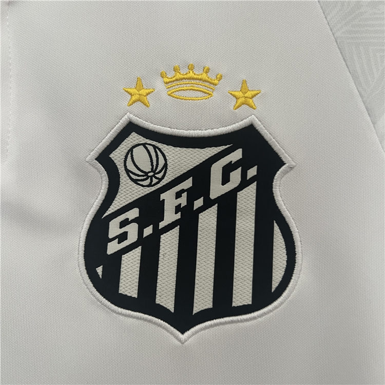 Breathable Santos FC Home 2425 Soccer Jersey Football Shirt