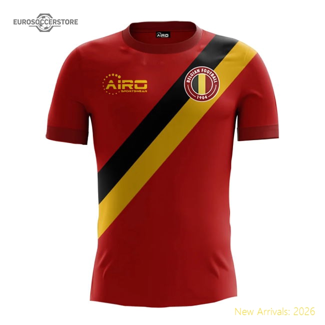 2025-2026 Belgium Airo Concept Home Shirt (De Bruyne 7) - Kids