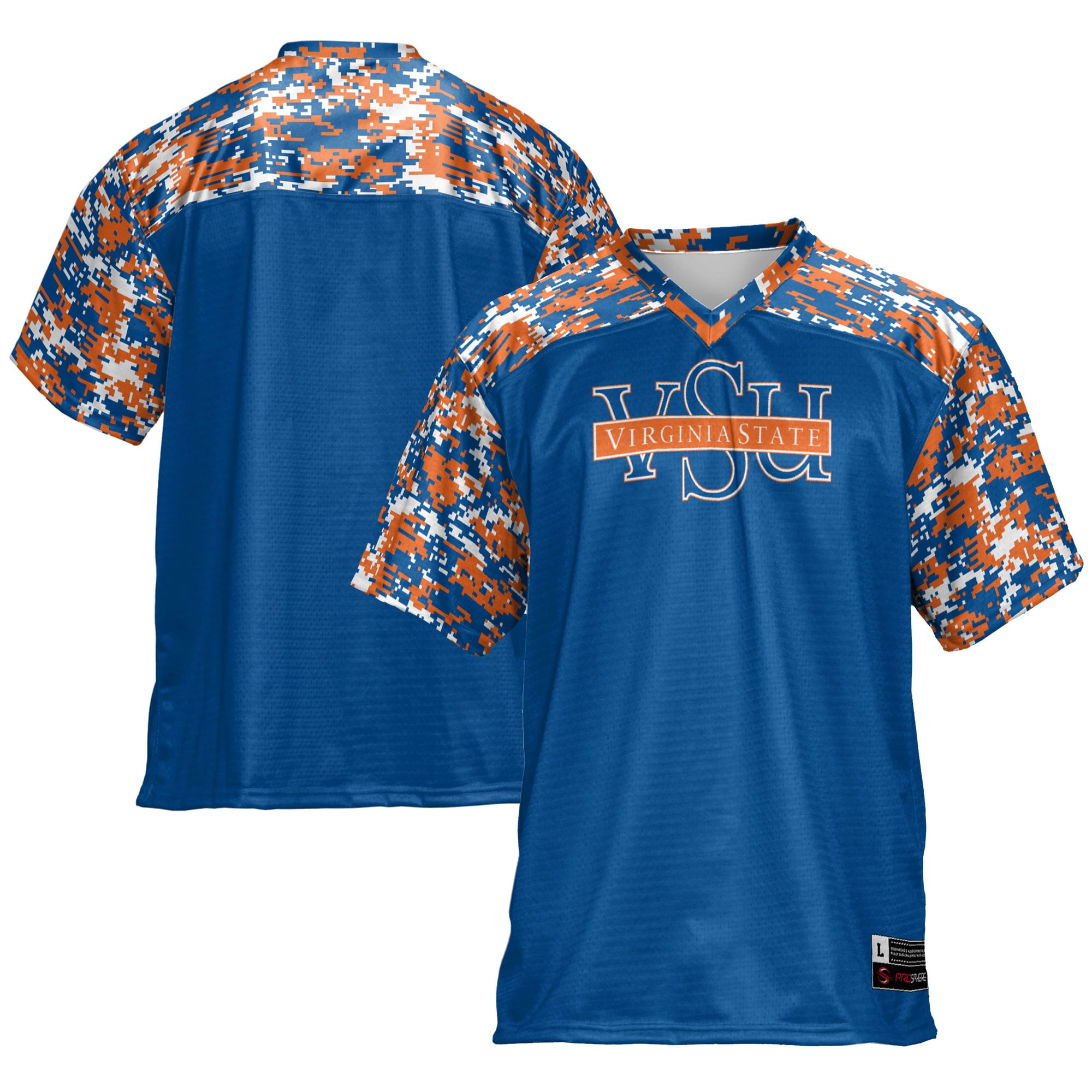 Men's Blue Virginia State Trojans Football Jersey