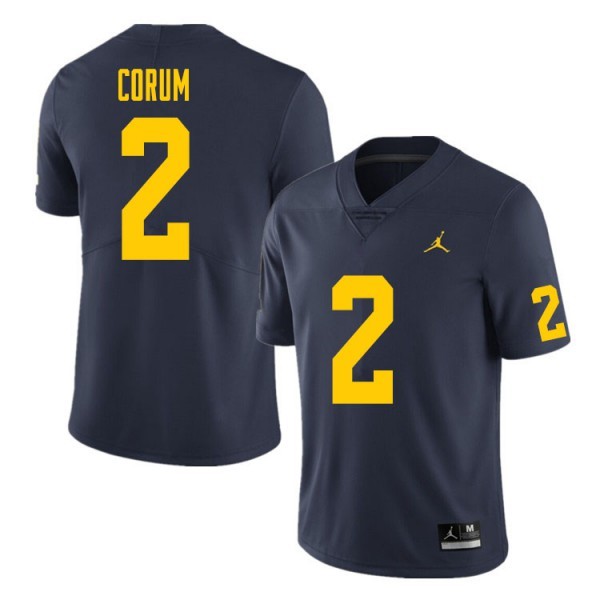Mw Navy #2 Jordan Men Team Color Authentic Game Jersey Premium