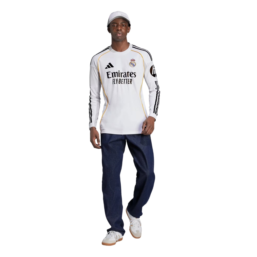 Real Madrid Sleeve 2025-2026 UCL Home Jersey – Authentic Shirt