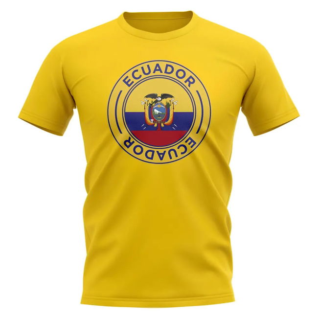 Ecuador Football Badge T-Shirt (Yellow)