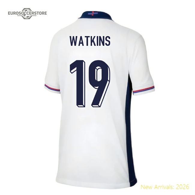 2024-2025 England Home Shirt (Kids) (Watkins 19)
