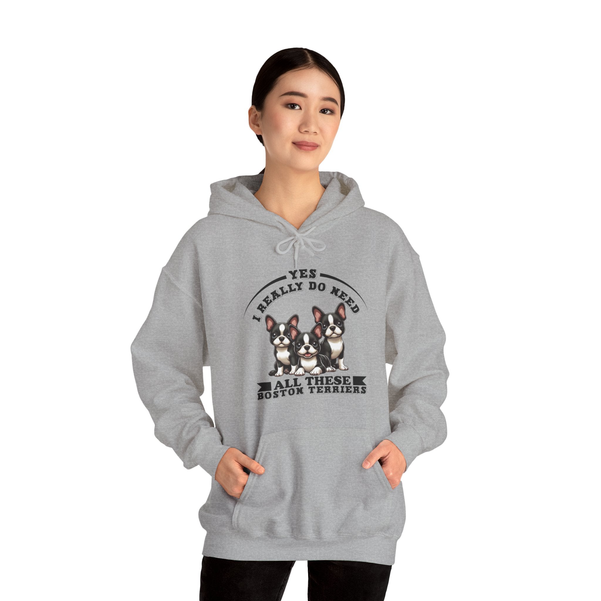 Tabby - Comfy Unisex Hoodie For Boston Terrier Lovers For Frenchie Fans